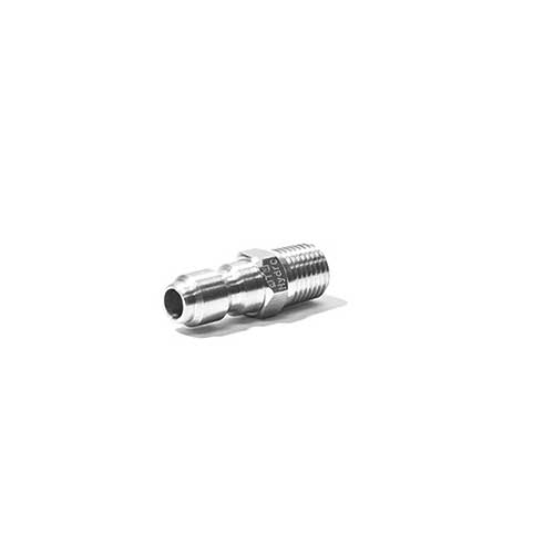Stainless Steel 1/4" QC Male Plug